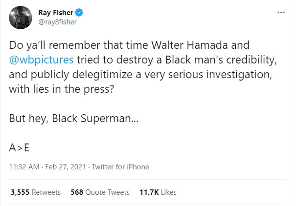 Ray Fisher Black Superman