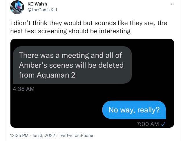 Amber Heard Deleted From Aquaman 2