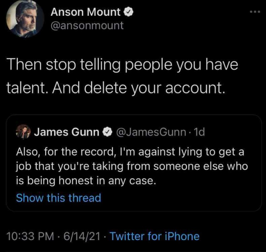 Anson Mount James Gunn