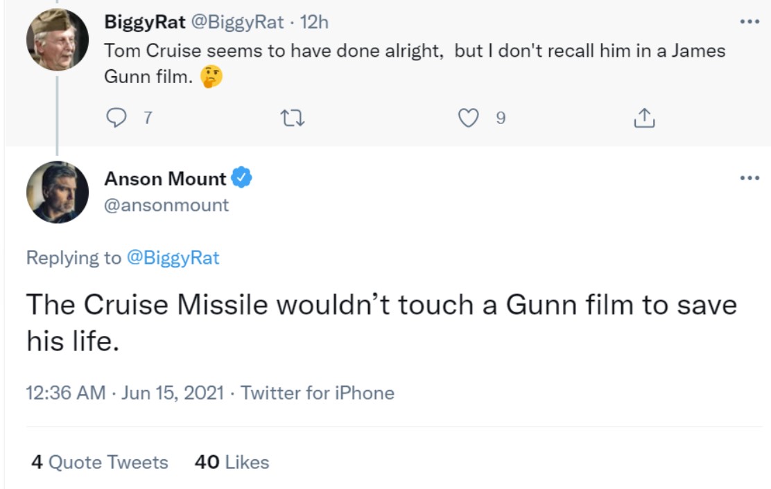 Anson Mount James Gunn