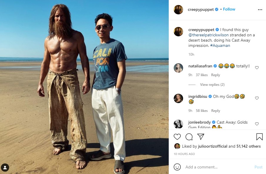 Aquaman 2 Patrick Wilson and James Wan