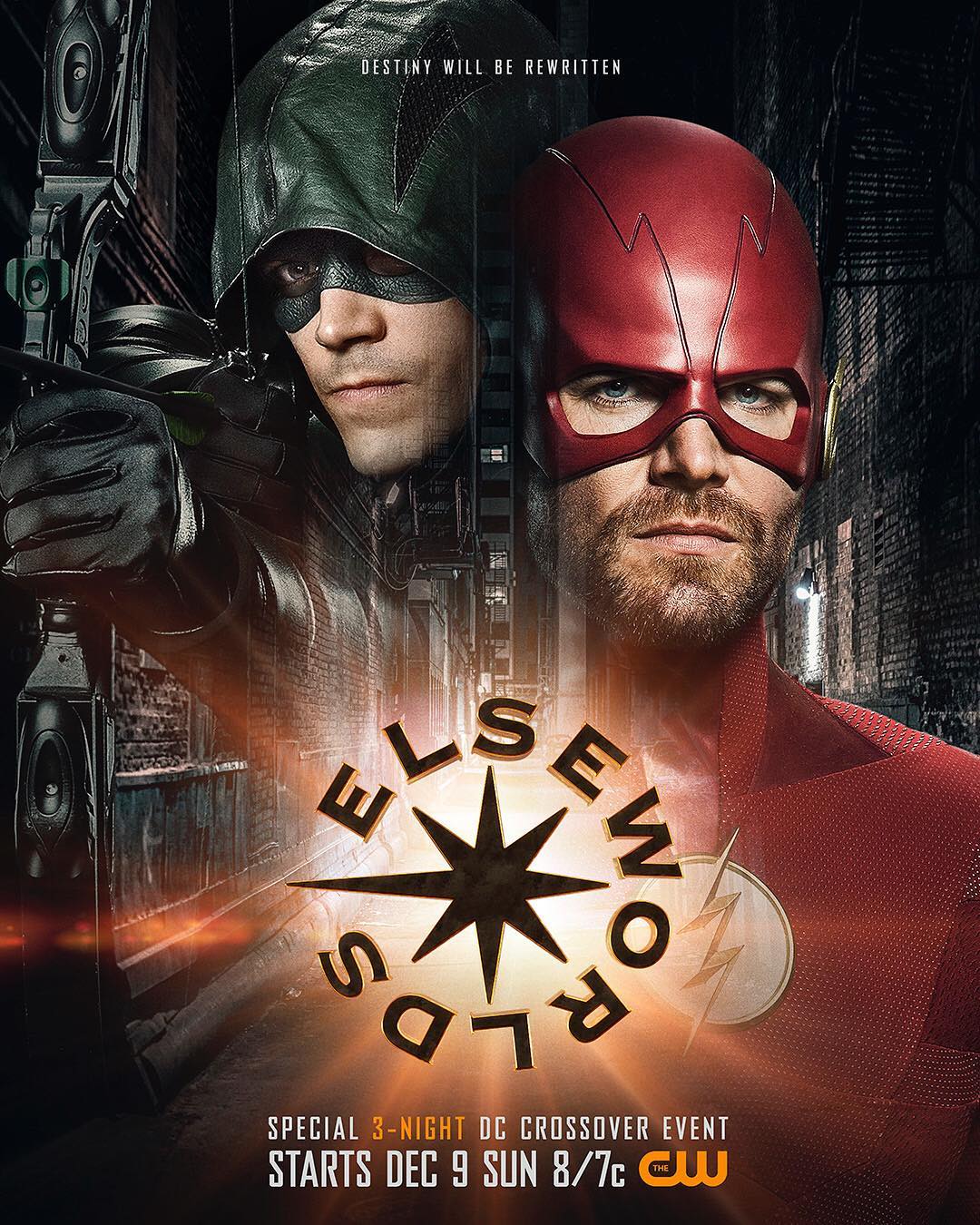 Arrowverse Elseworlds Poster Flips Arrow and The Flash