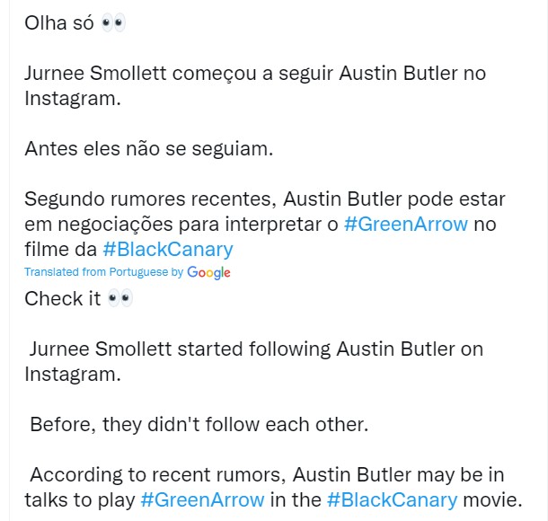 Austin Butler Green Arrow rumors