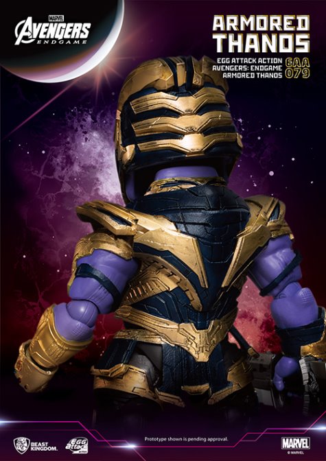 Avengers: Endgame Armored Thanos Egg Attack Figure 