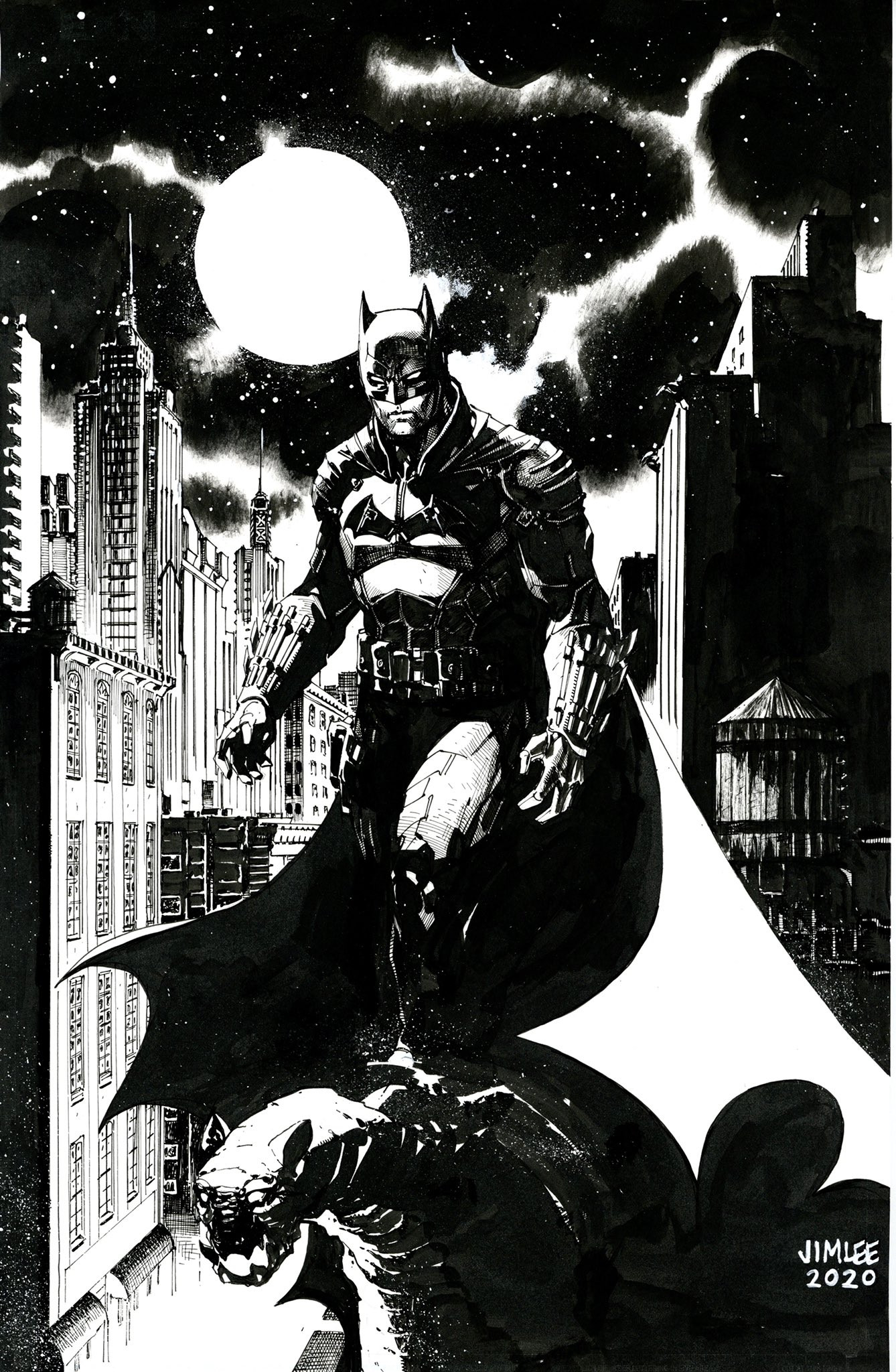 The Batman Day Jim Lee poster art