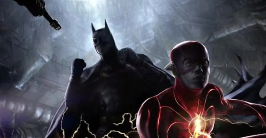 Michael Keaton Batman and The Flash concept art