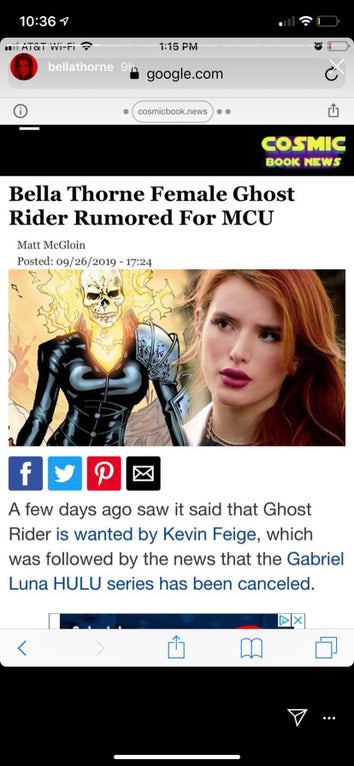 Bella Thorne Ghost Rider