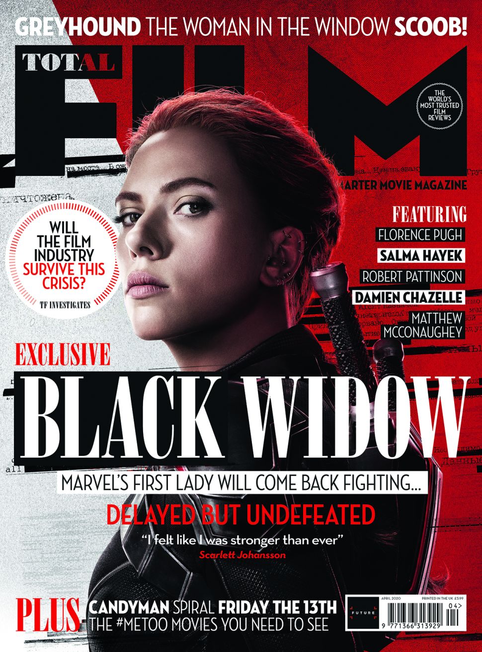 Black Widow Scarlett Johansson Total Film Magazine