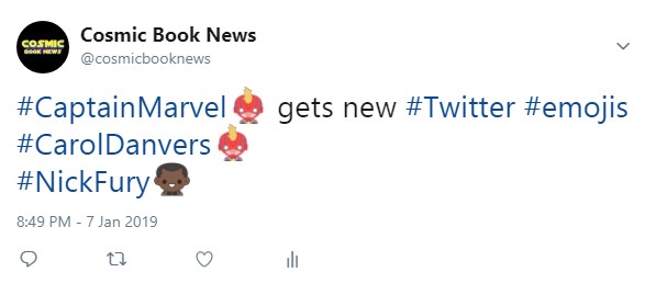 Captain Marvel Twitter Emojis