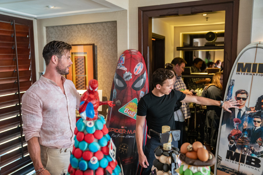 Chris Hemsworth Tom Holland Spider-Man: Far From Home