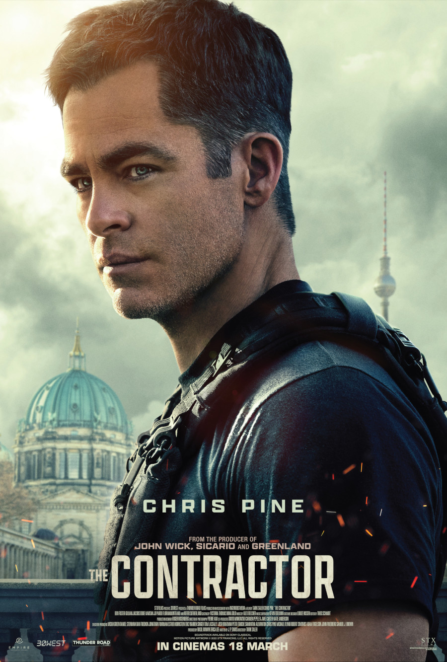 Chris Pine The Contractor Poster