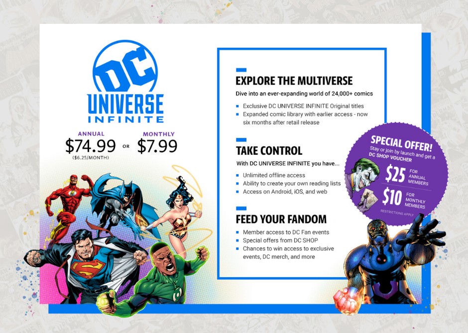 DC Universe Infinite subscription