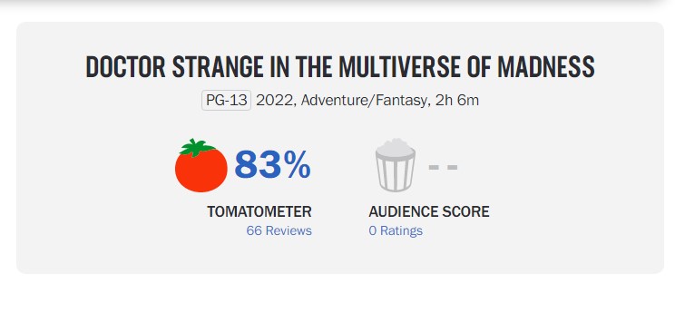 Doctor Strange' 2 Luke Warm On Rotten Tomatoes | Cosmic Book News