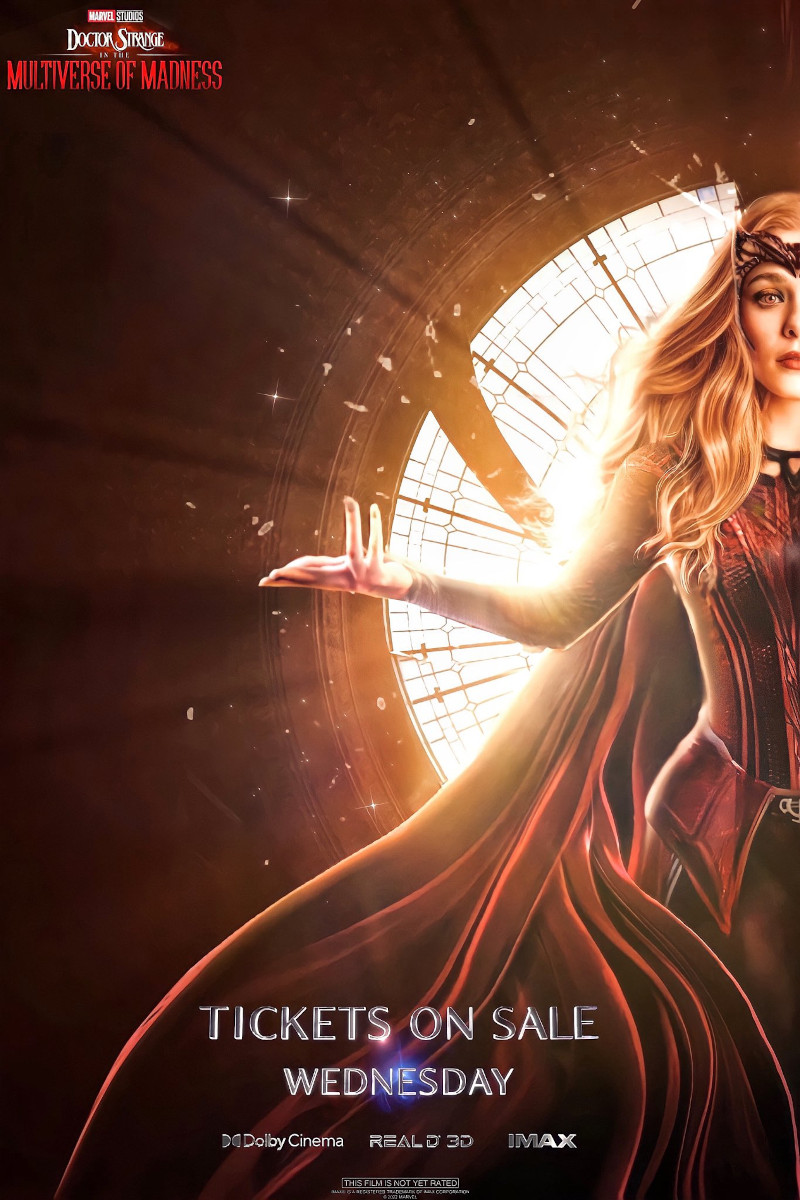 Doctor Strange in the Multiverse of Madness Elizabeth Olsen tickets on sale poster
