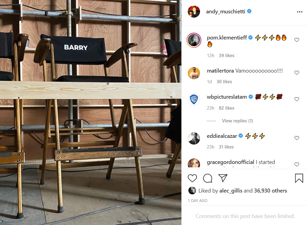 The Flash Ezra Miller chair