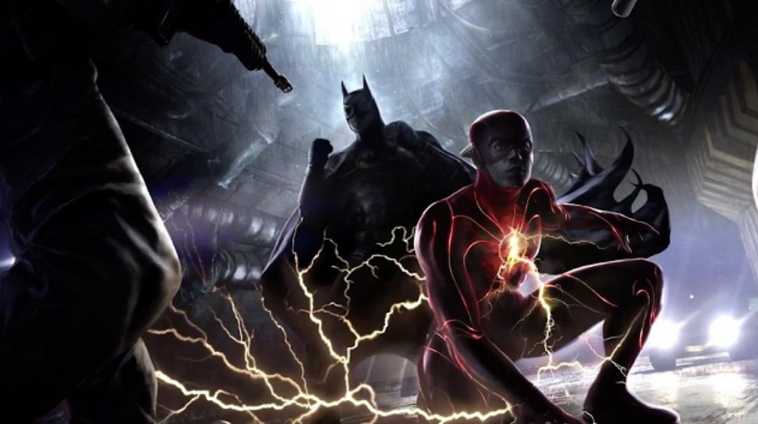 The Flash Michael Keaton Batman Concept Art
