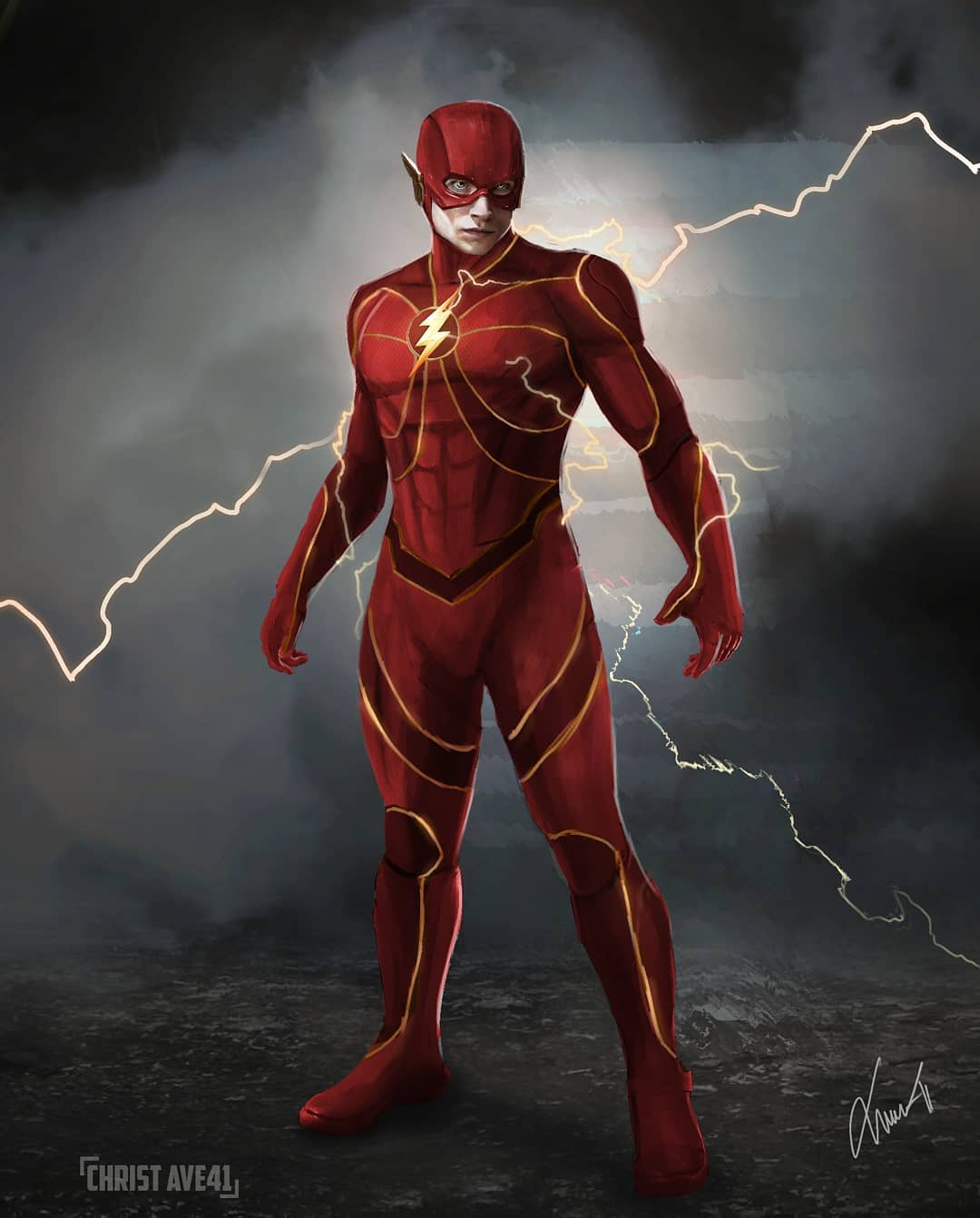 The Flash Ezra Miller fan art