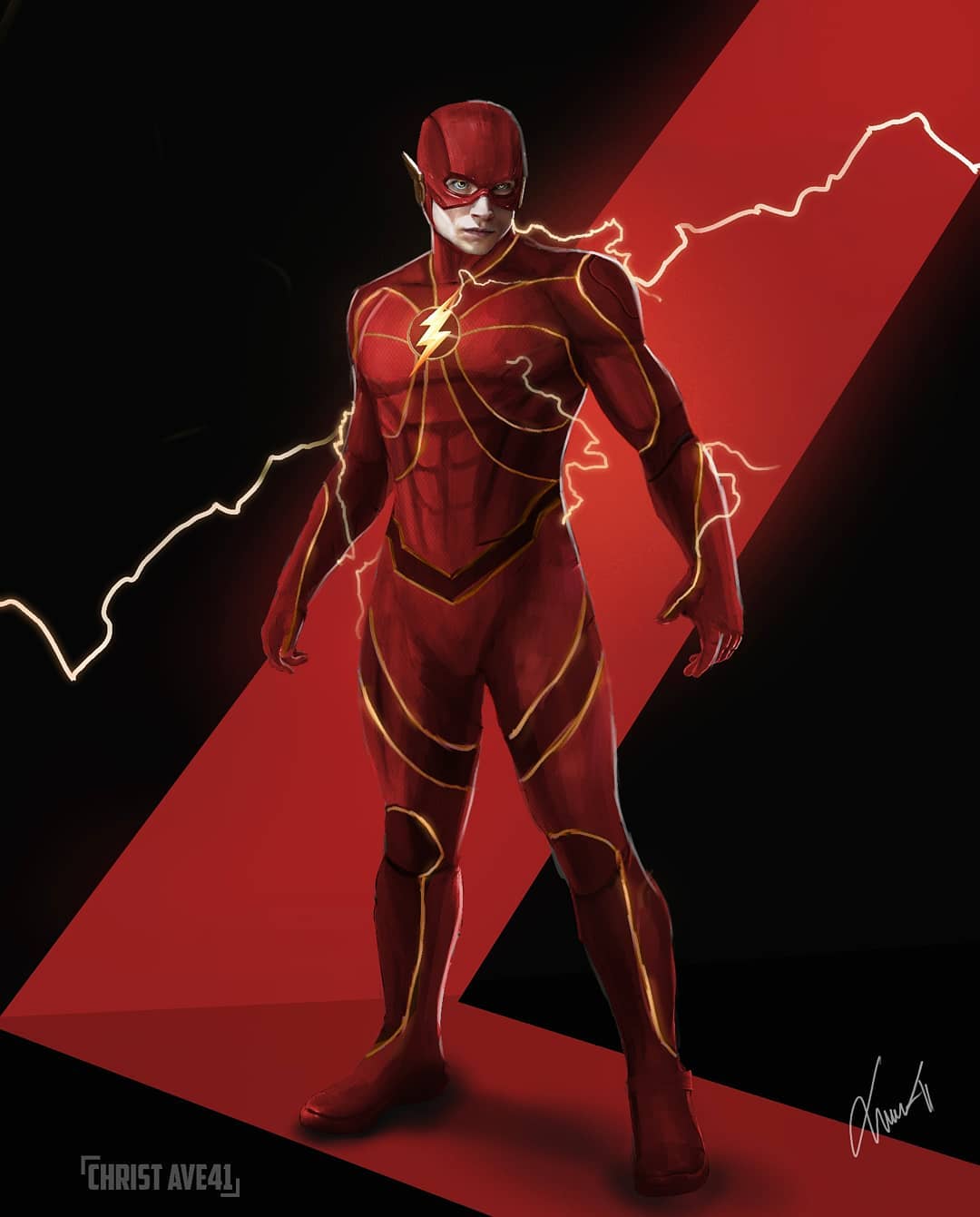 The Flash Ezra Miller fan art