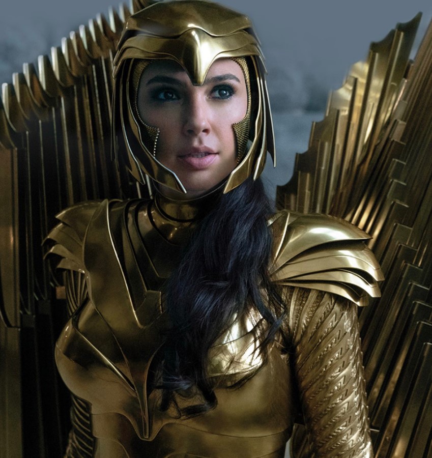 gal gadot wonder woman gold armor