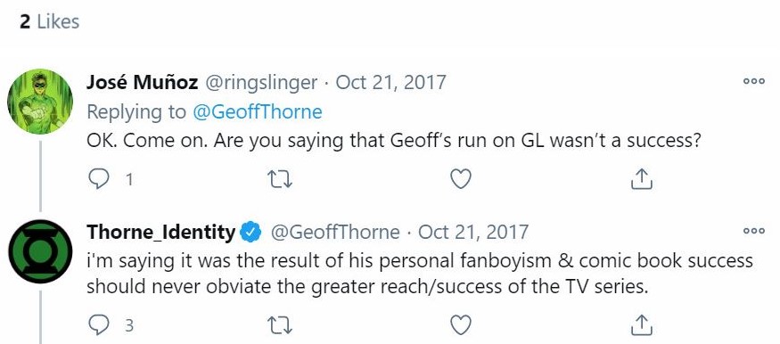 Geoff Thorne Green Lantern Tweet