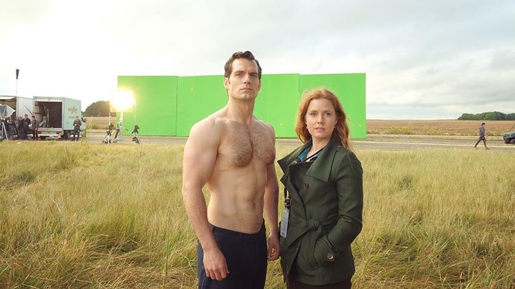 Henry Cavill shirtless Superman Justice League