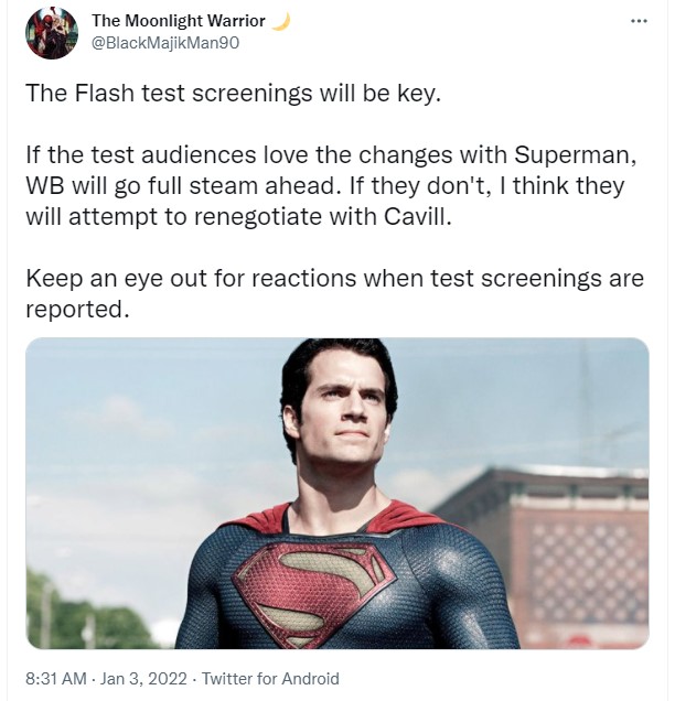 Henry Cavill Superman The Flash
