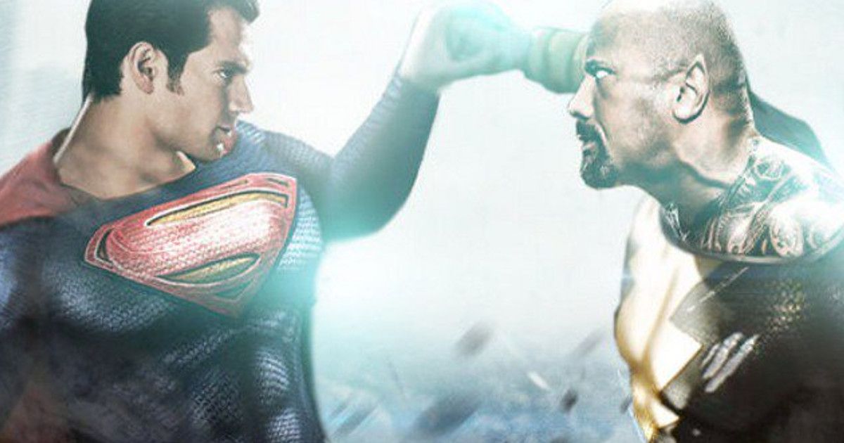 Henry Cavill Superman vs Dwayne Johnson Black Adam