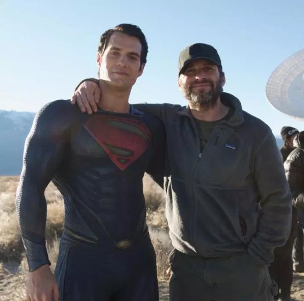 Henry Cavill and Zack Snyder