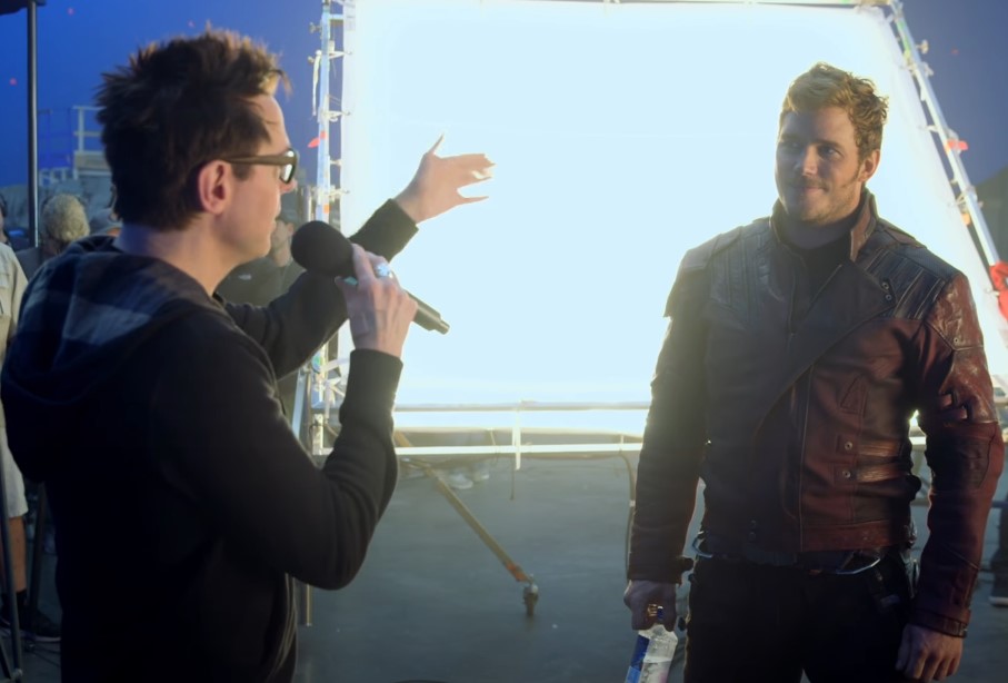 James Gunn and Chris Pratt Guardians of the Galaxy 2