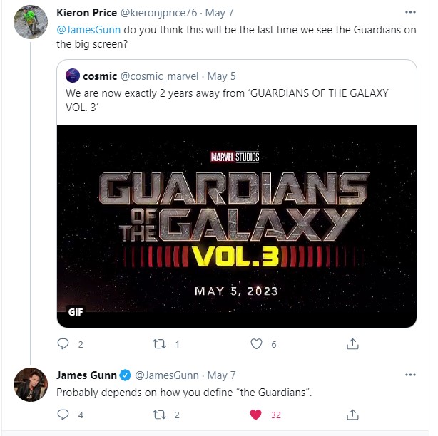 James Gunn Guardians of the Galaxy