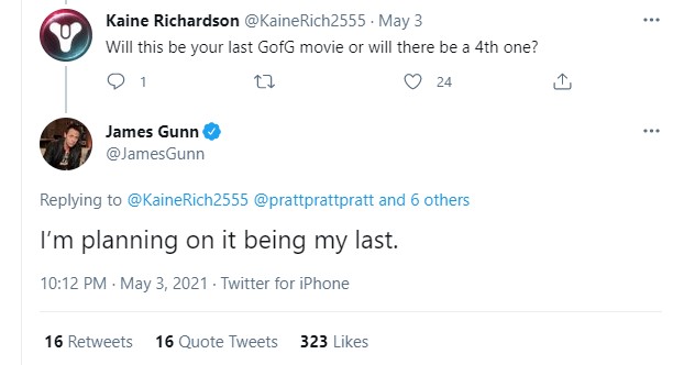 James Gunn Twitter