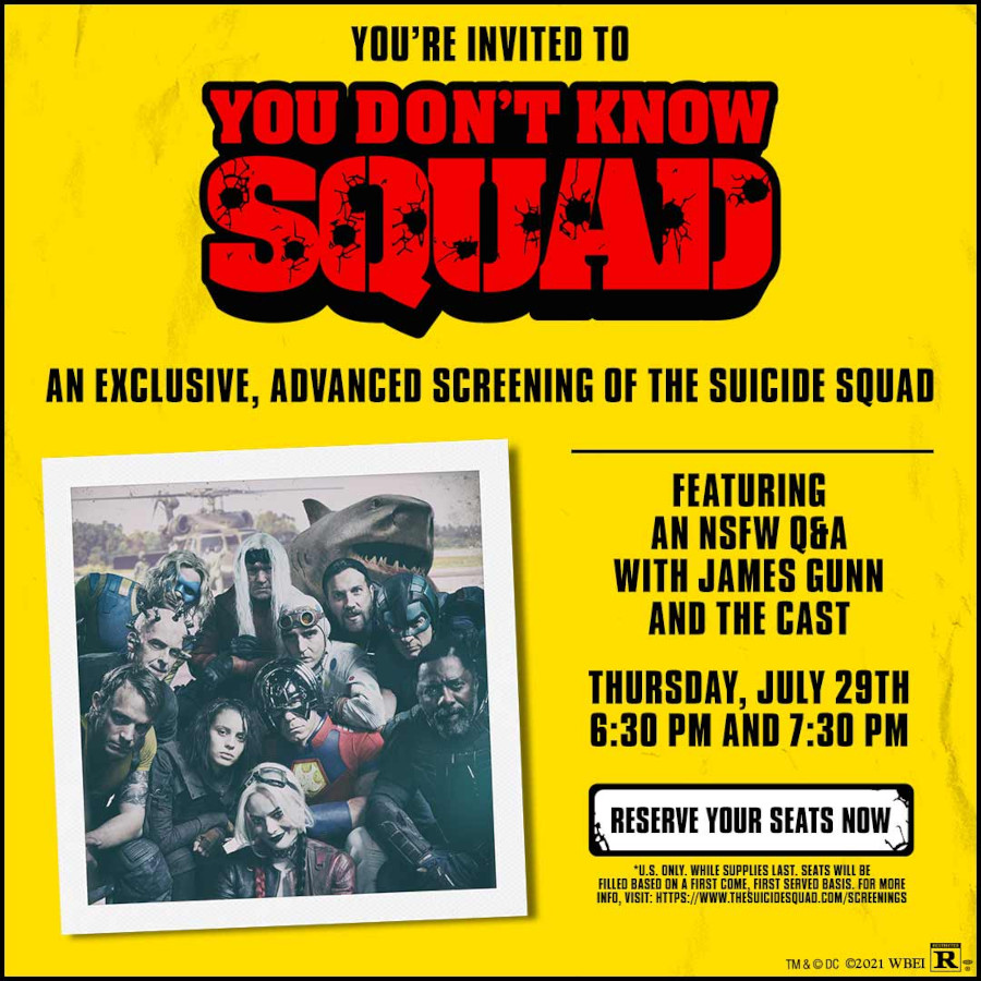 James Gunn The Suicide Squad fan screening