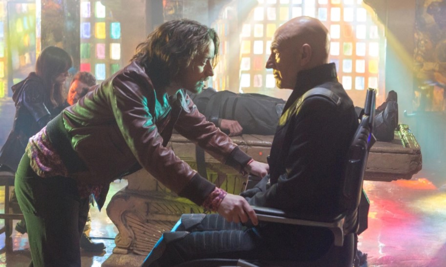 James McAvoy and Patrick Stewart in X-Men