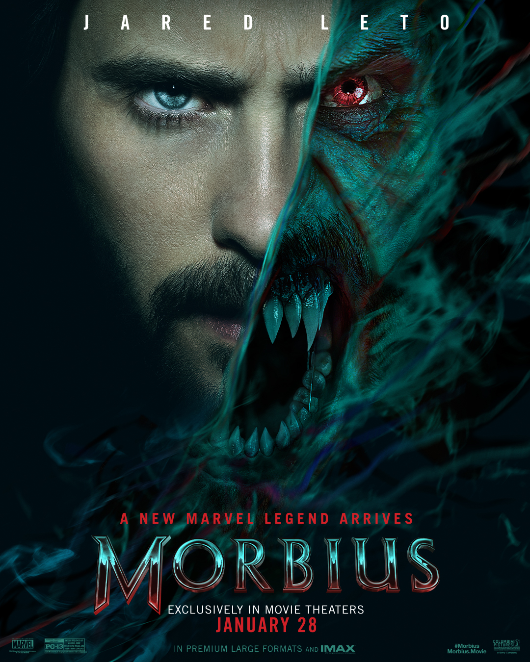 Jared Leto Morbius poster Sony Marvel
