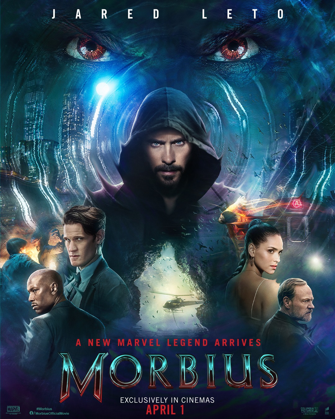 Jared Leto Morbius poster April 1 release date