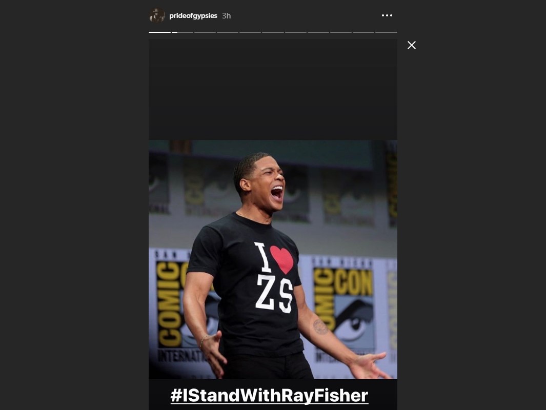 Jason Momoa Stands With Ray Fisher