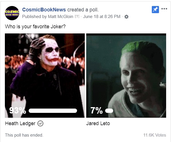 Heath Ledger Joker Jared Leto