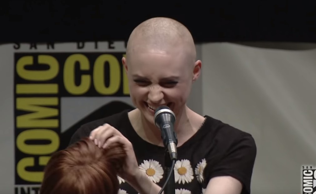 Karen Gillan Bald Guardians of the Galaxy San Diego Comic-Con 2013