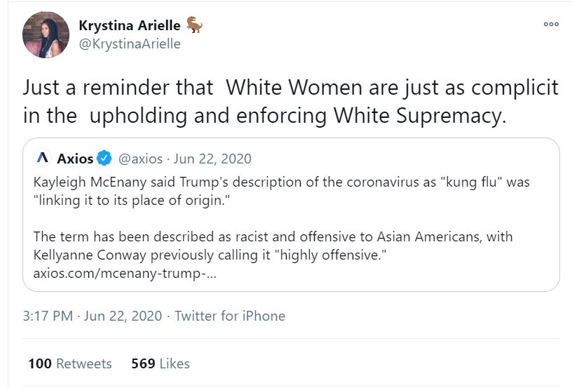 Krystina Arielle tweet