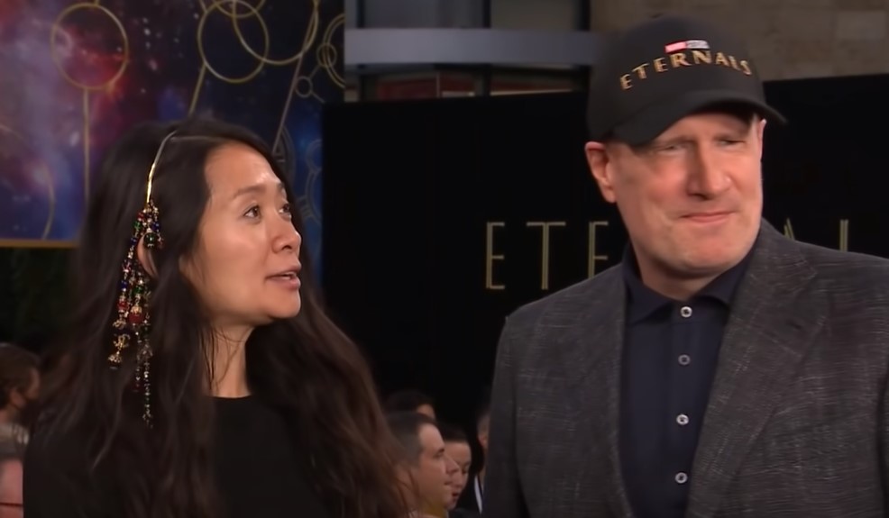 Marvel Eternals Chloe Zhao and Kevin Feige