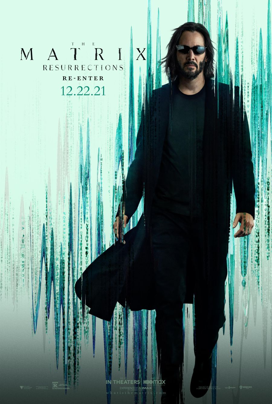 The Matrix Resurrections Keanu Reeves poster