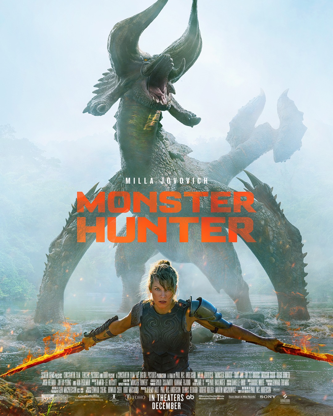 Monster Hunter Poster Milla Jovovich