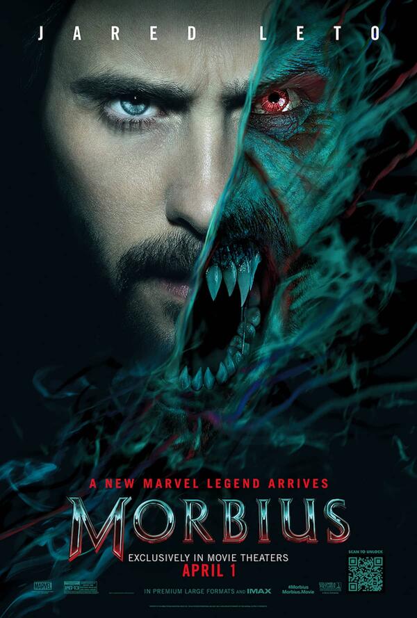 Jared Leto Morbius poster Marvel