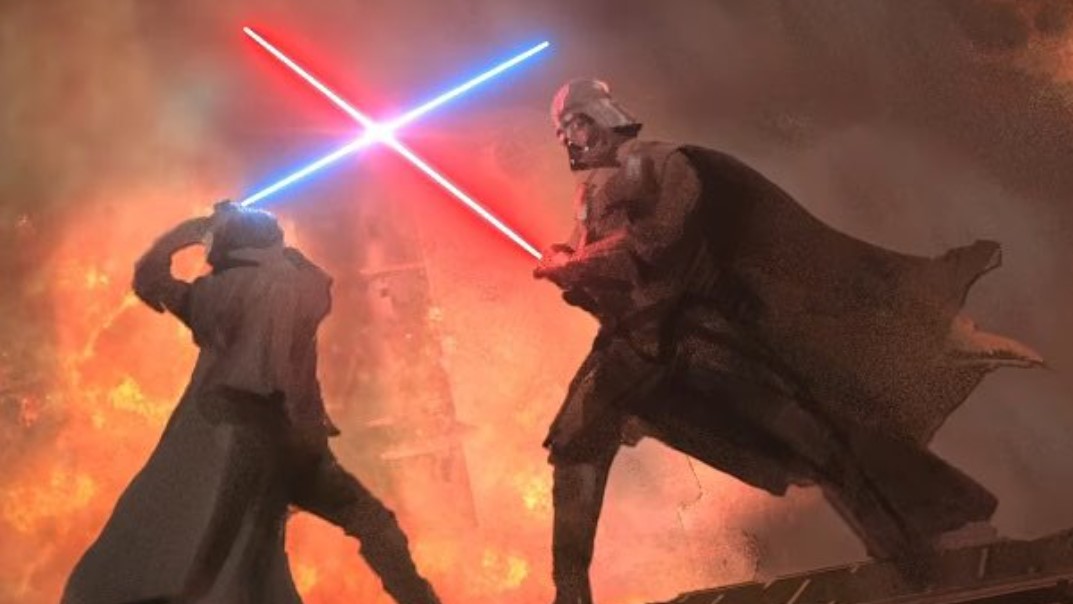 Obi-Wan Kenobi vs Darth Vader Disney Plus concept art