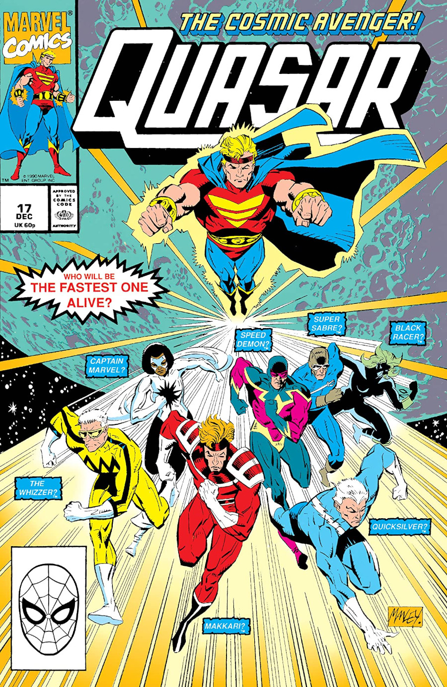 Quasar 17 Makkari vs The Flash Marvel Comics