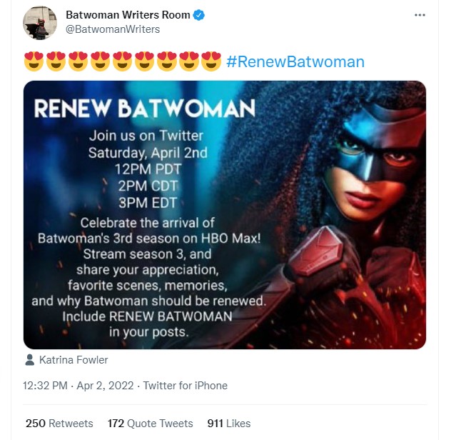 rewnew Batwoman
