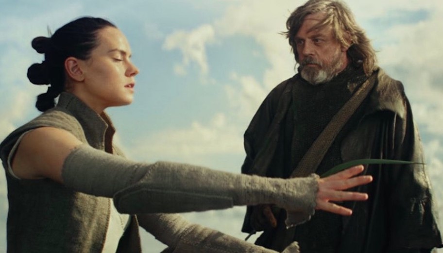 Rey and Luke Star Wars