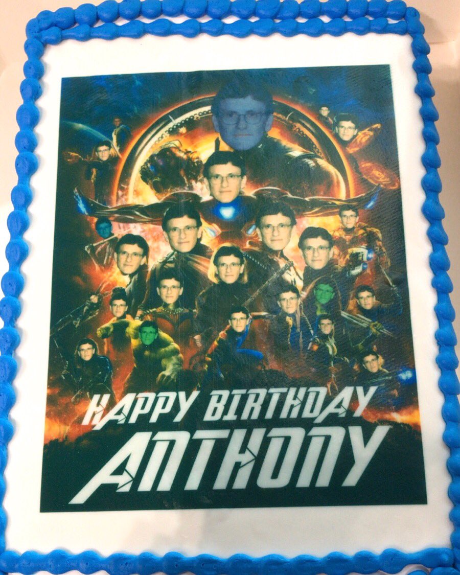 Anthony Russo Avengers cake