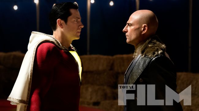 Shazam Zachary Levi and Mark Strong