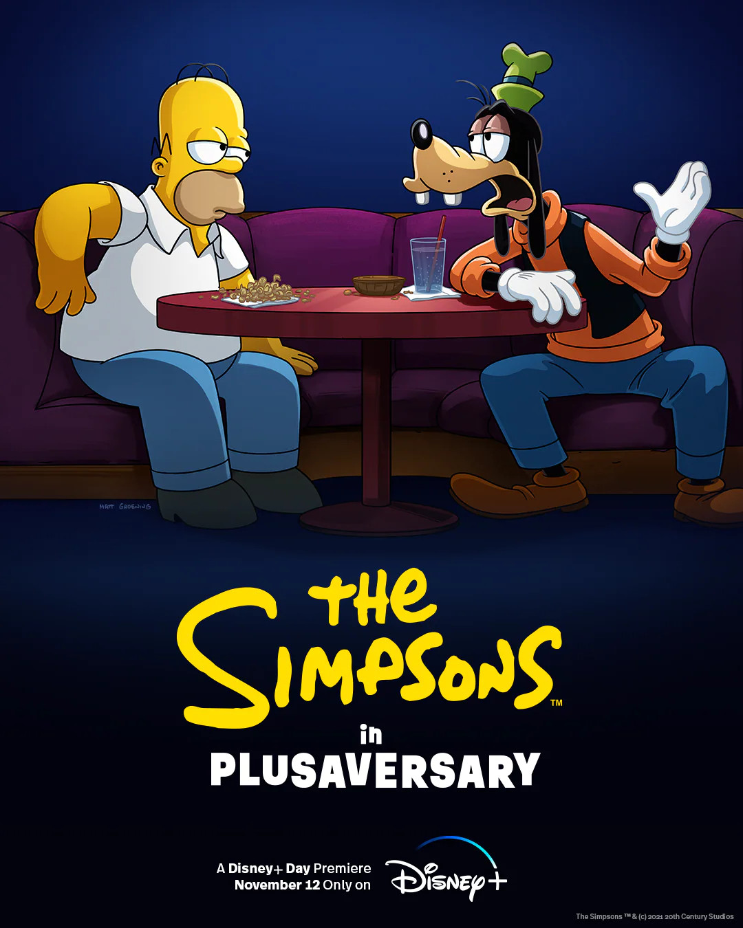 The Simpsons Disney Plus Day poster
